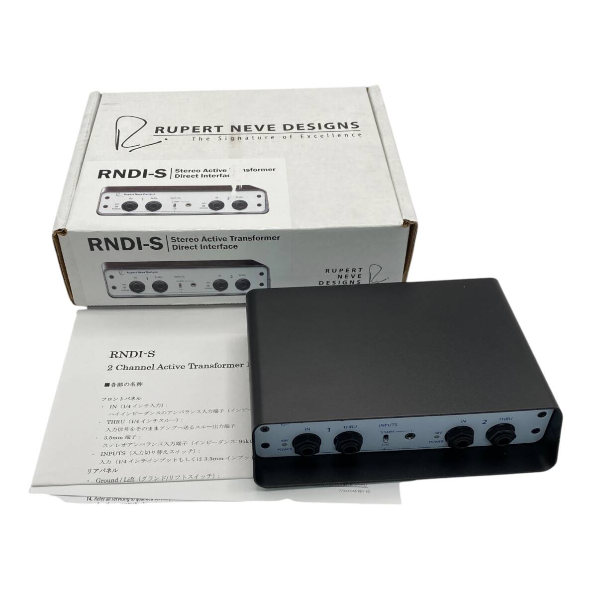 RUPERT NEVE DESIGNS ルパートニーブデザイン ダイレクトボックス RNDI-S ブラック【未使用】A11357RZZ拍卖