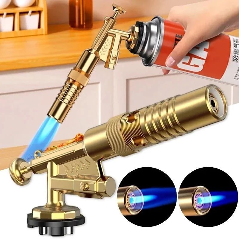★新品★ 金属製ジェットガストーチ ガスバーナー 安全な圧電式ワンタッチ点火 高火力1300度 CB缶ガス使用 調理用 DIY 溶接 炭薪の着火用 拍卖