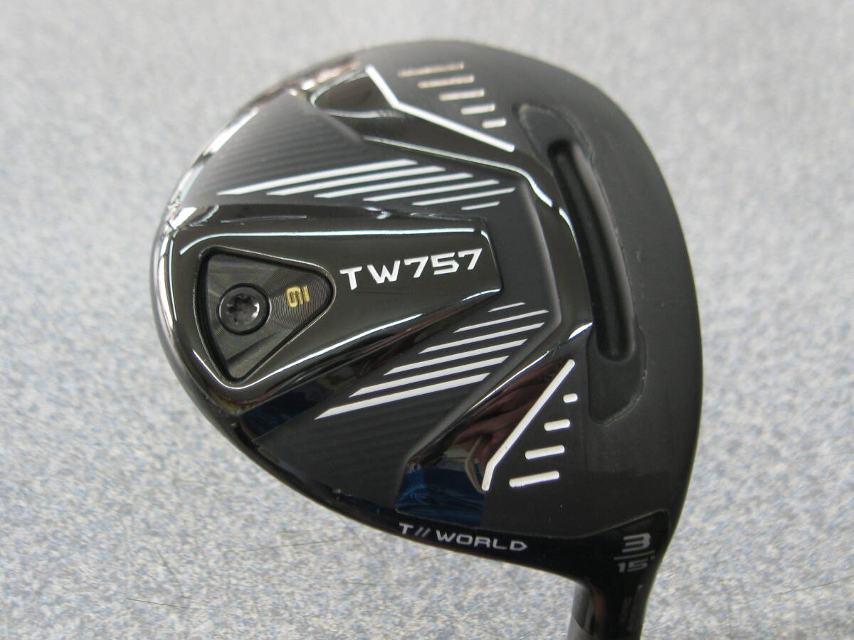 @中古処分 本間/ホンマ TOUR WORLD 757 ツアーワールド フェアウェイ 3W VIZARD for TW757 カーボン(S)⑤拍卖