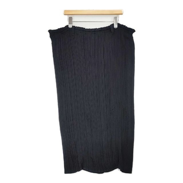 ISSEY MIYAKE プリーツスカート ベルトループ付き IM02FG918 ロングスカート ブラック イッセイミヤケ 6-0709M 283477拍卖