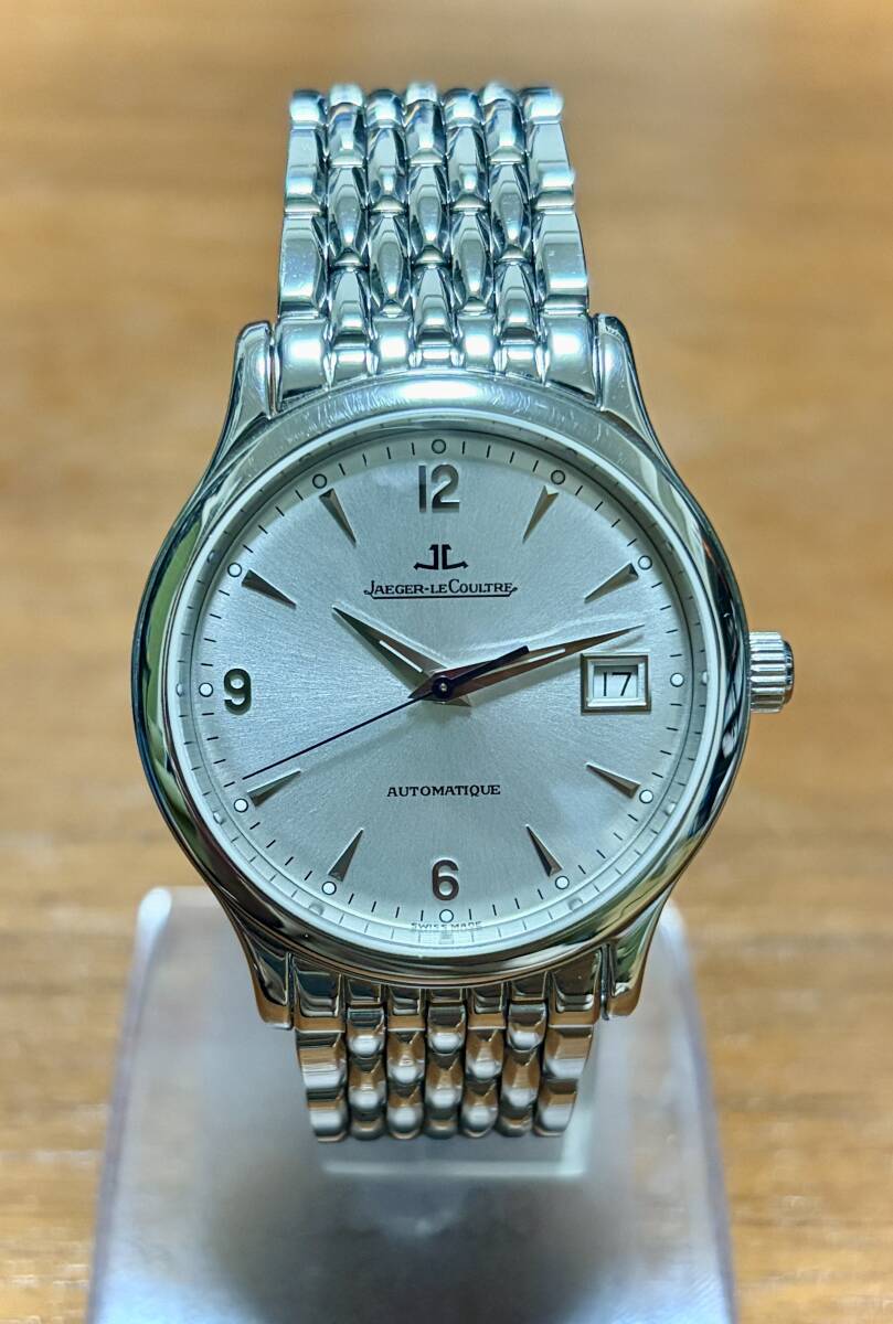 【コンプリートサービス・文字盤交換済み】ジャガールクルト ビックマスター 37mm 140.8.89 純正ステンレスベルト 純正革ベルト尾錠付き 拍卖