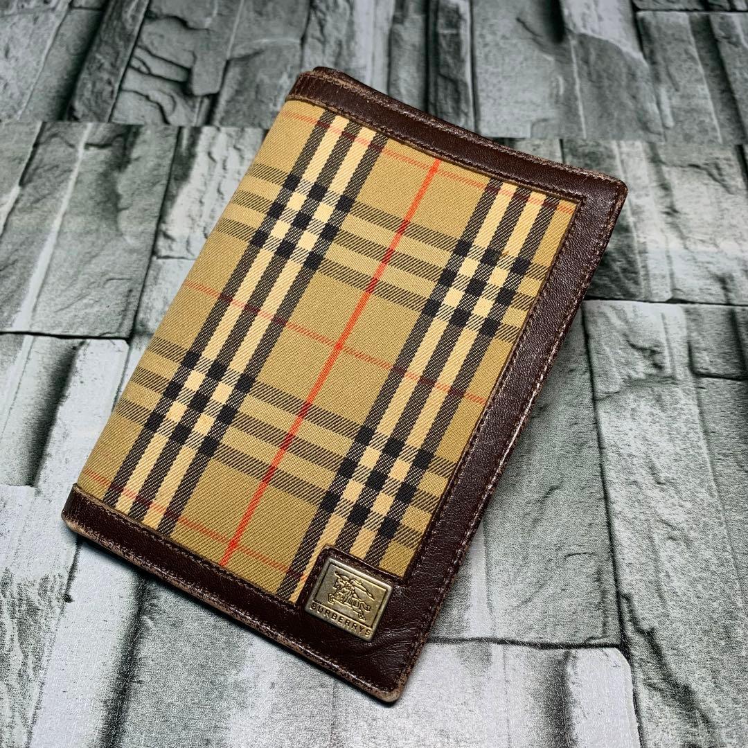 レア BURBERRY バーバリー 二つ折り財布 ノバチェック ブラウン拍卖