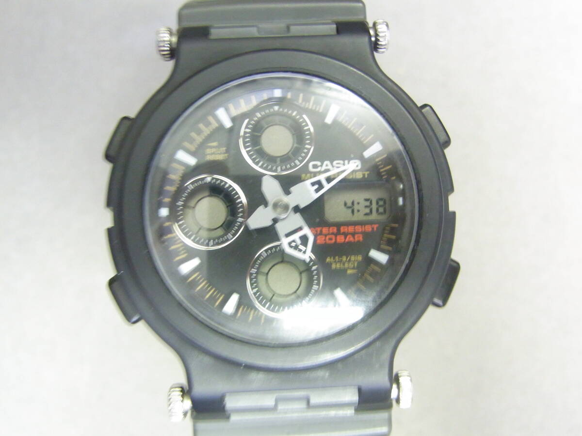 【ジャンク品】カシオ腕時計 G-SHOCK AW-570 MUDMAN/マッドマン クォーツ ※ベゼル無し/針の位置が合わず拍卖