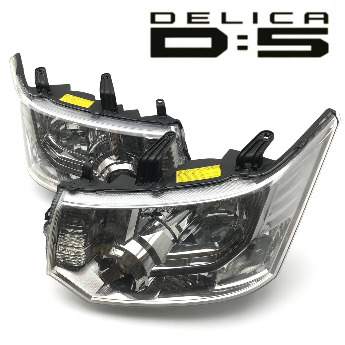 ◆割れなし デリカ D5 CV5W CV1W CV2W CV4W 純正 HID ヘッド ライト ランプ レンズ 左右 バラスト バーナー付 KOITO 100-87918 即決/即納◆拍卖