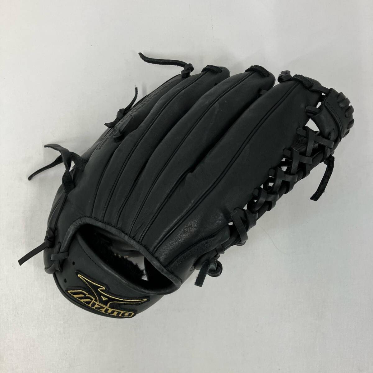 △ ミズノ MIZUNO グローブ 軟式 野球 一般 大人用 オールラウンド 右投げ ガチ Gachi ブラック 黒 グラブ 本革 レザー 中古拍卖