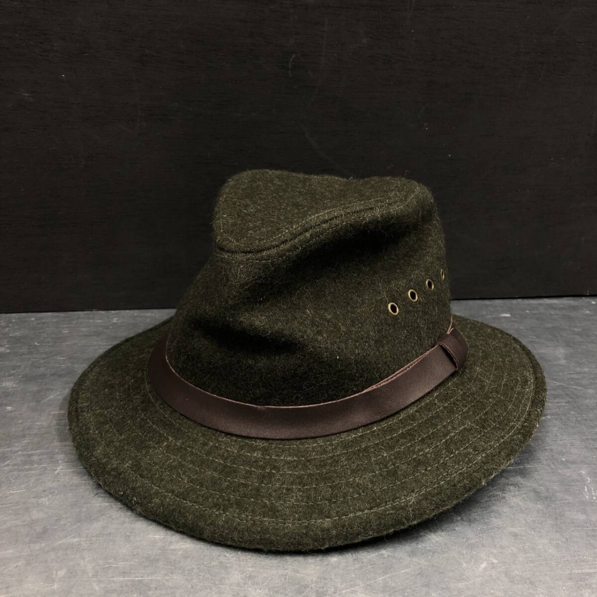 GQ2738◇FILSON : USA製 ウール パッカーハット◇53cm◇カーキ系 フィルソン アンティークUSA製拍卖