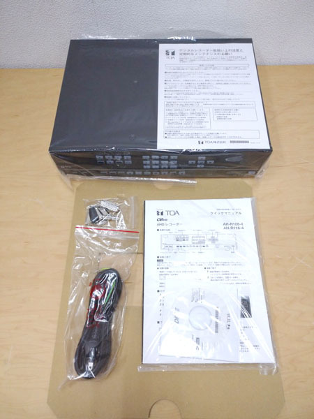 【未使用】TOA AHDレコーダー AH-R116-4 16局 4TB AHDカメラシステム HDD 4メガ対応AHDレコーダー ●24939拍卖