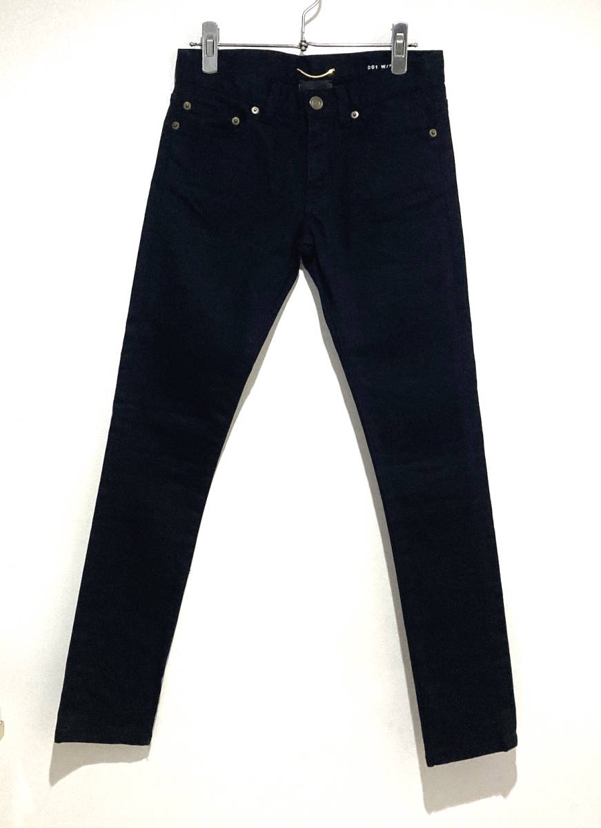 Saint Laurent Paris サンローランパリ レディース スキニー ブラック デニム 24サイズ拍卖
