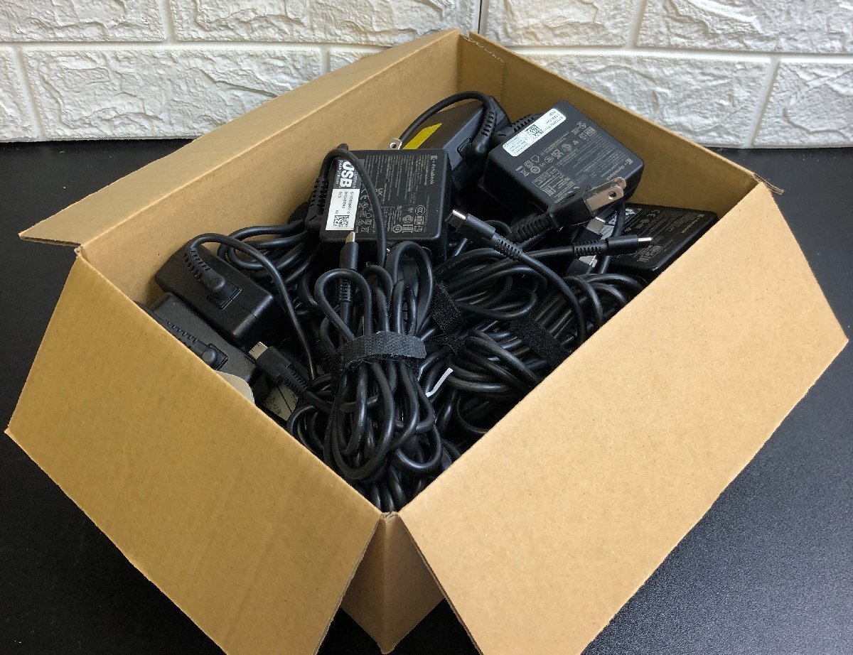 1円~ ■東芝 TOSHIBA dynabook 純正 ACアダプタ USB TYPE-C 65W 20V-3.25A PA5352U-1ACA 同型 10点 2.6kg まとめ売り 現状品 (通電可)拍卖