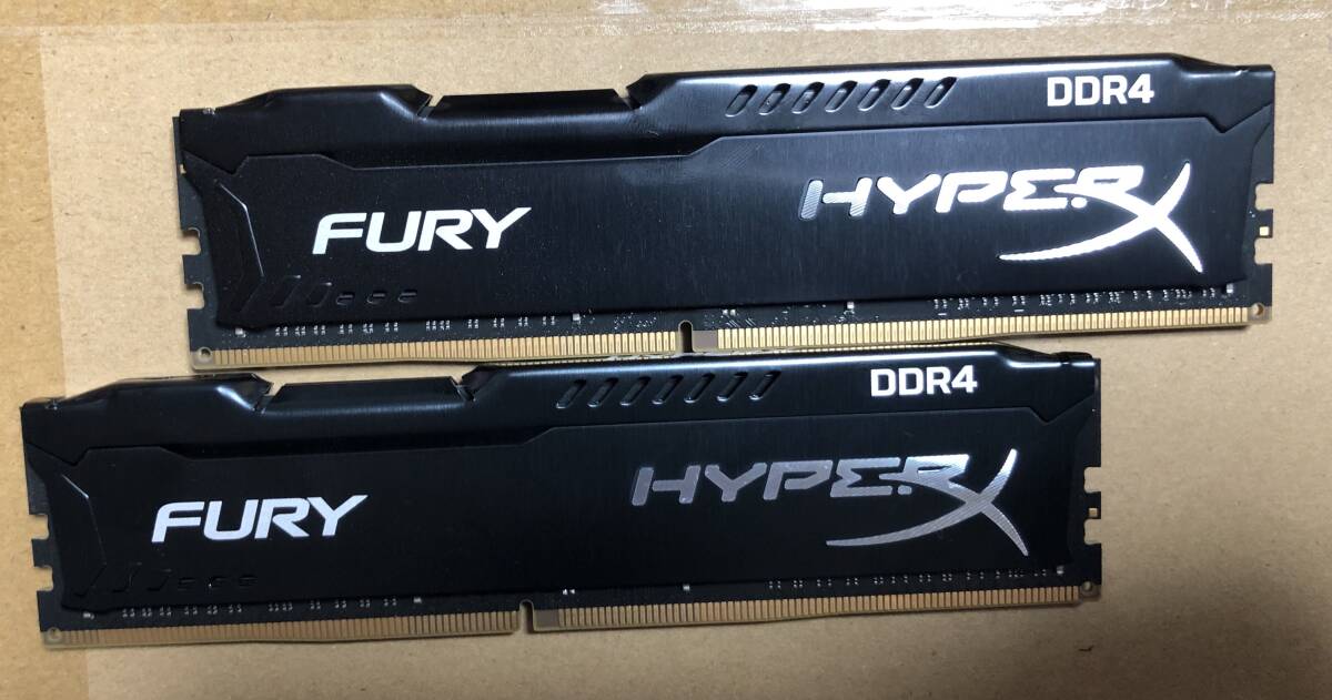 Kingston FURY HYPERX DDR4 16GBメモリ×2 32GB 動作品拍卖