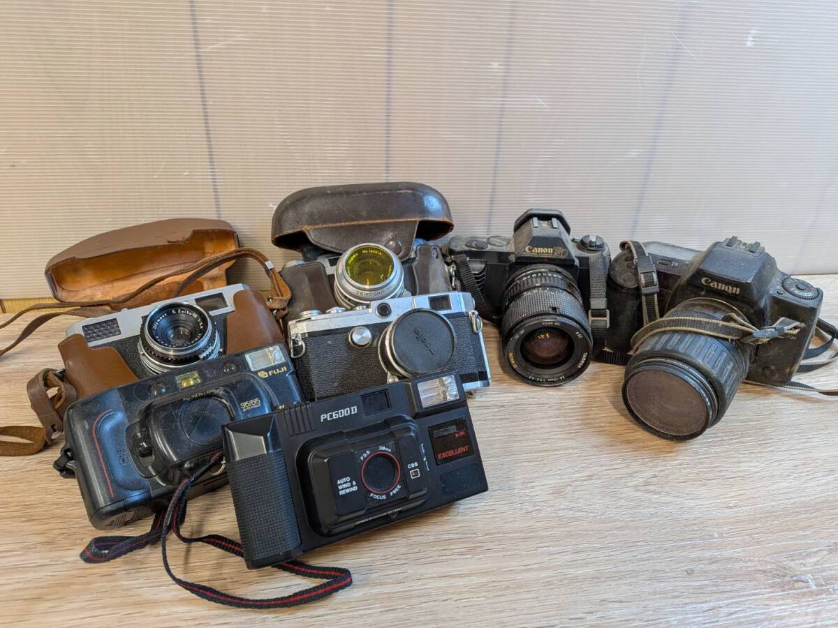 C52 Canon OLYMPUS TOPCON 一眼レフ フィルム オールド カメラ おまとめ レトロ 現状拍卖