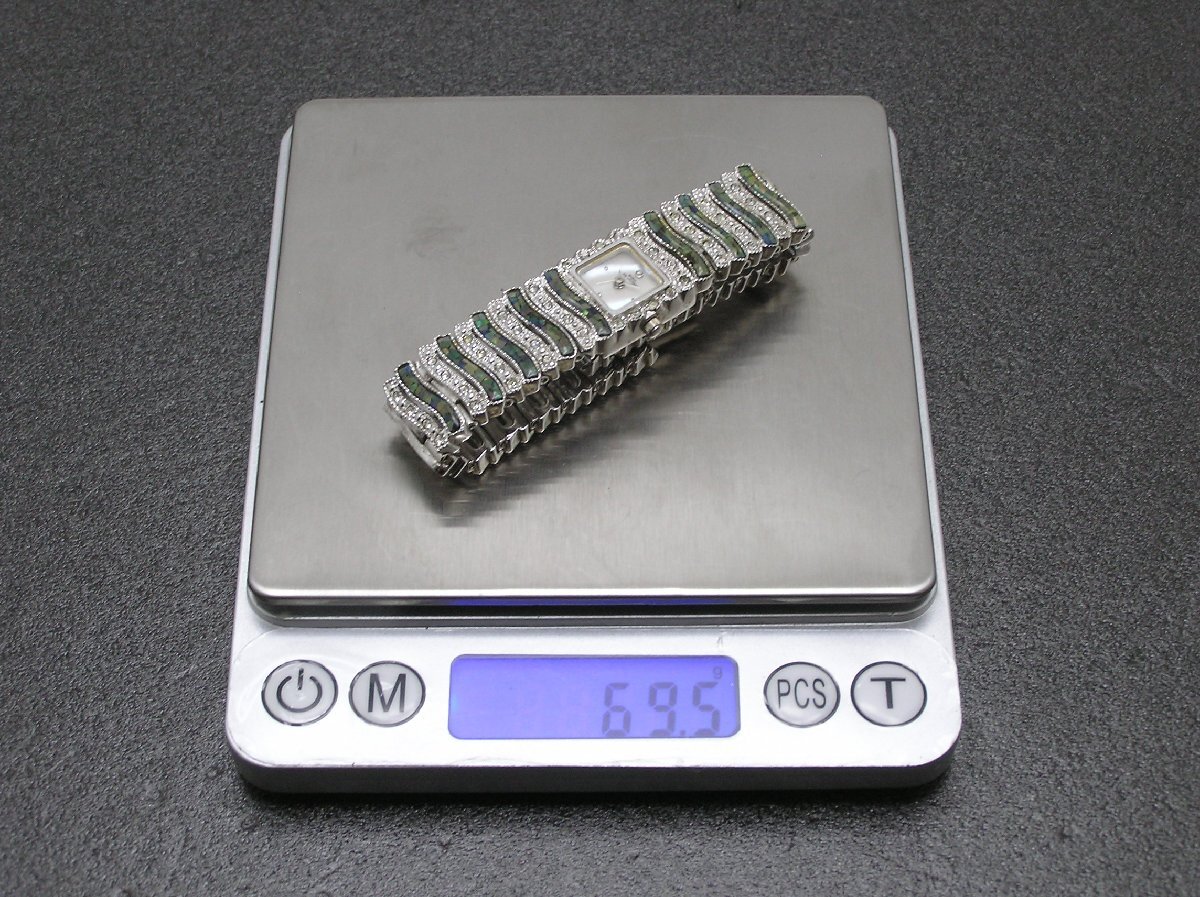 ★ハローカメラ★ 1円スタート 3172 Helene de Michel ヘレンミッシェル SV925刻印入り クォーツ レディース 腕時計 ジャンク 要修理拍卖