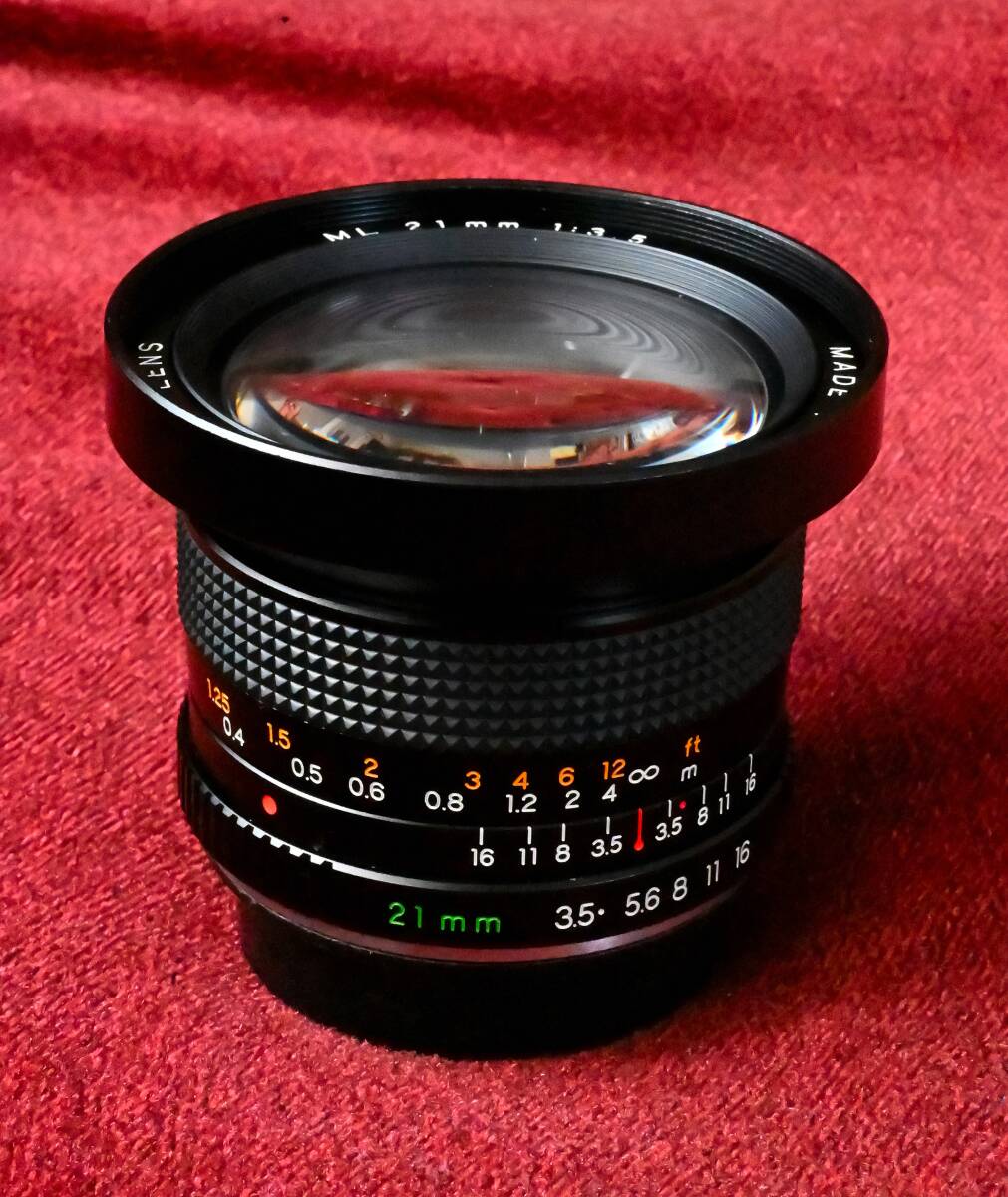 ★★★レンズグルメ必見!レア&銘玉 YASHICAヤシカML 21mm F3.5/OH済み・クモリ・カビなし・新品同様・美品★★★拍卖