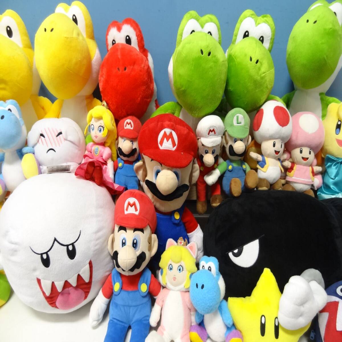 1円~ スーパーマリオシリーズ ぬいぐるみ 大量 24個 ヨッシー キラー ステラ ワンワン マリオ タグ付き含む 7/24 まとめ③ Y20260727080拍卖