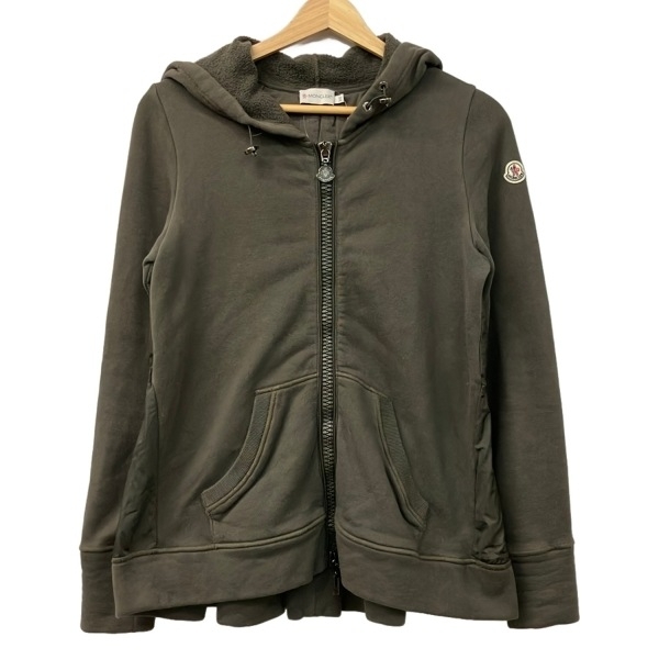 モンクレール MONCLER パーカー サイズXS MAGLIA CARDIGAN(マグリアカーディガン) カーキ レディース 長袖/ジップアップ 美品 トップス拍卖