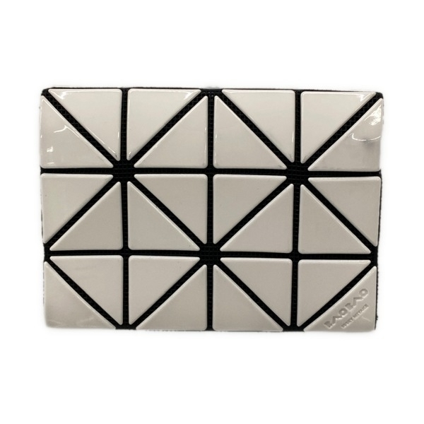 バオバオイッセイミヤケ BAOBAO ISSEYMIYAKE カードケース BB31AG751 ダブルカラー 白×黒×グレー 美品 財布拍卖
