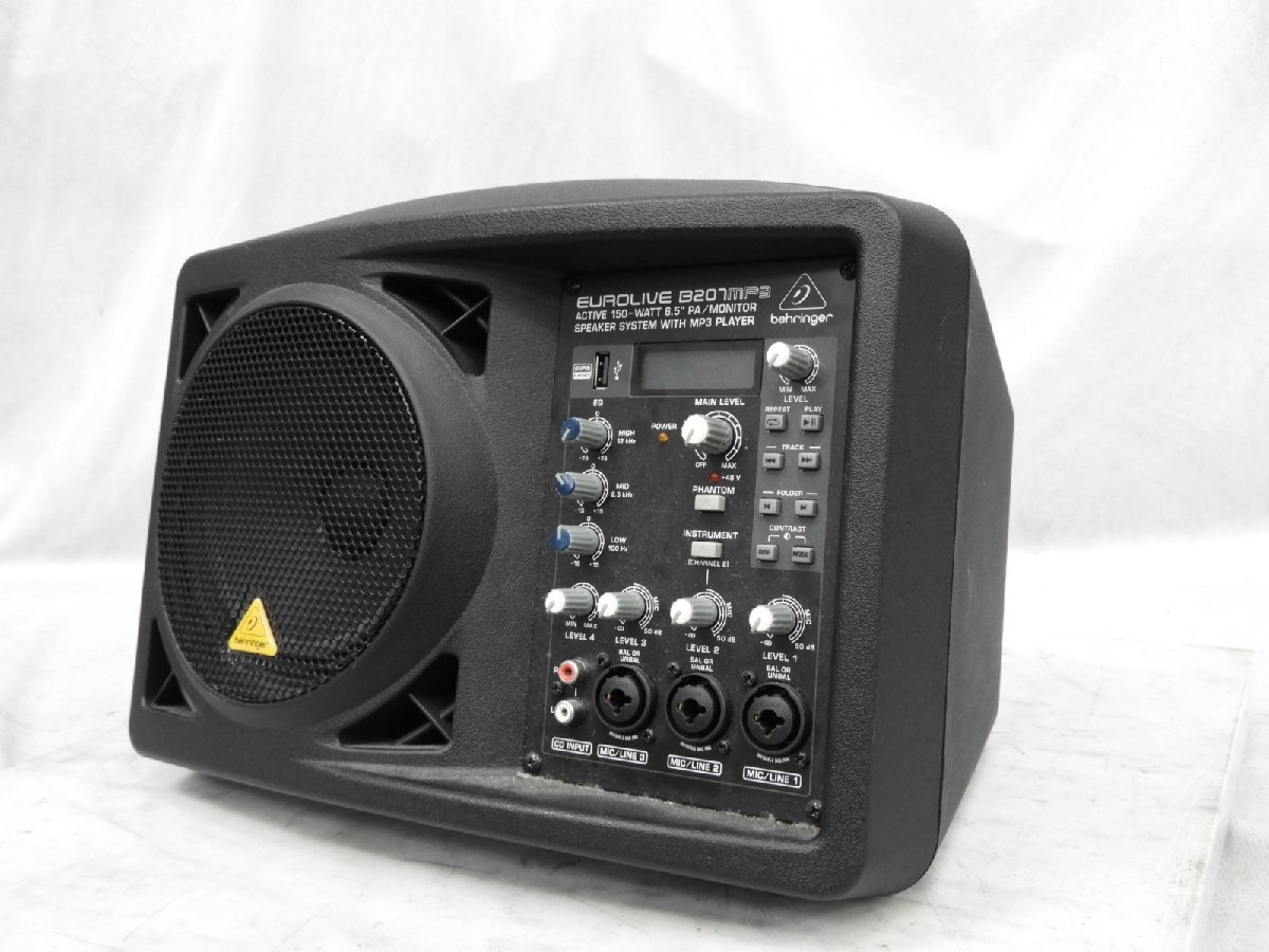 【C】BEHRINGER B207MP3 EUROLIVE パワードスピーカー ベリンガー 3213631拍卖