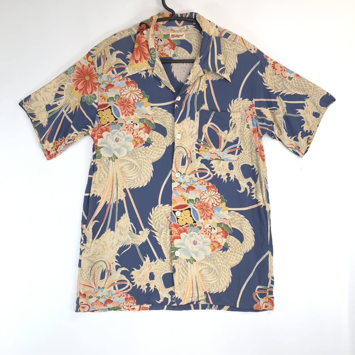 SUN SURF サンサーフ レーヨンアロハシャツ Mサイズ 和柄 龍 ドラゴン M32687B 東洋エンタープライズ拍卖
