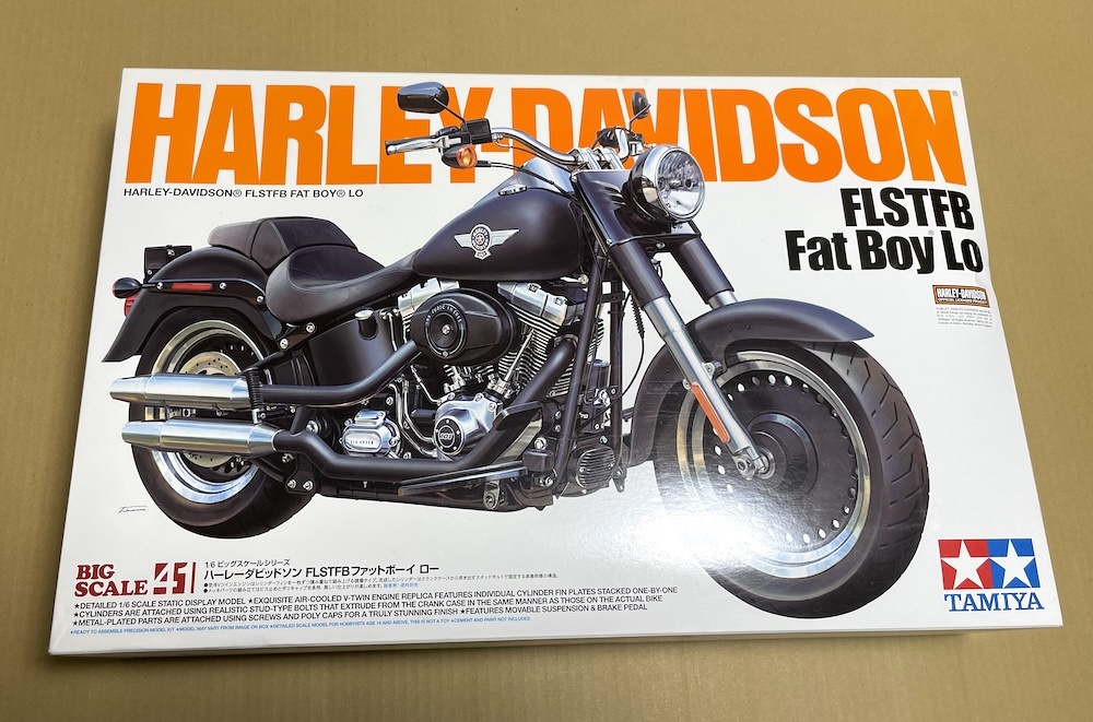 TAMIYA 1/6 ハーレーダビッドソン FLSTFB ファットボーイ ロー タミヤ オートバイシリーズ No.41 HARLEY-DAVIDSON FLSTFB Fat Boy Lo拍卖