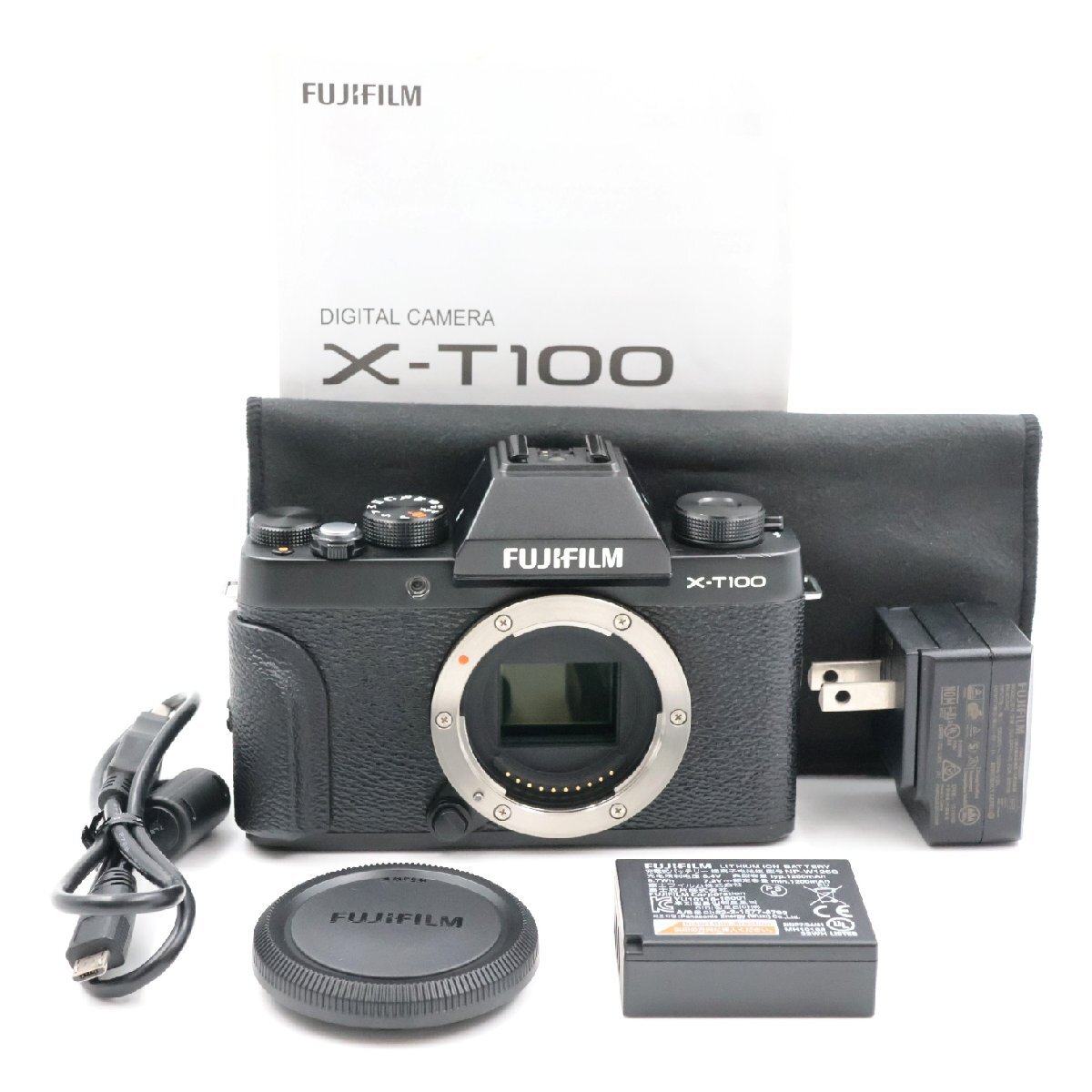 FUJIFILM X-T100ブラック ミラーレス一眼カメラ 富士フィルム拍卖