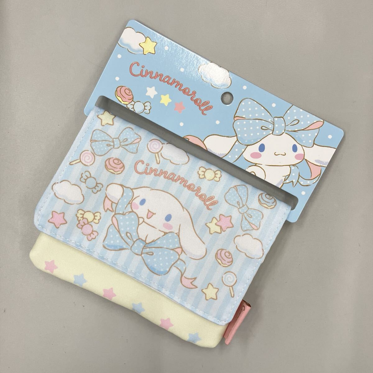 ★新品未使用★ サンリオ マルチポケット/移動ポケット シナモロール/リボン ショルダー紐,クリップ付き 入学・入園 TPP191拍卖