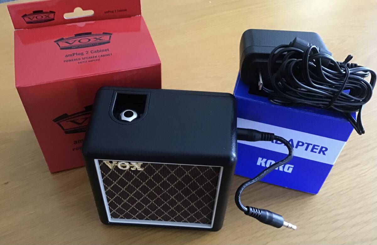 VOX (ヴォックス) 卓上 ミニ スタック アンプ amPlug2 Cabinet AP2-CAB + KORG DCアダプター 新品同様!拍卖