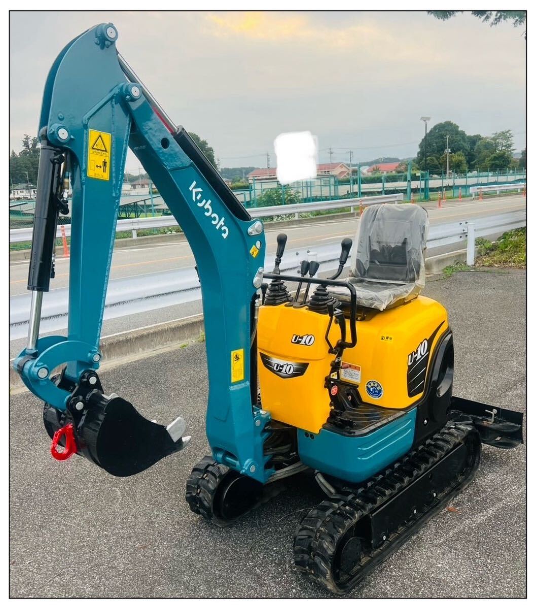 クボタ Kubota U 10-3 ミニユンボ 油圧ショベル 1tクラス 倍速 2 Way マルチ 821 時間 新品シート 新品バッテリー拍卖