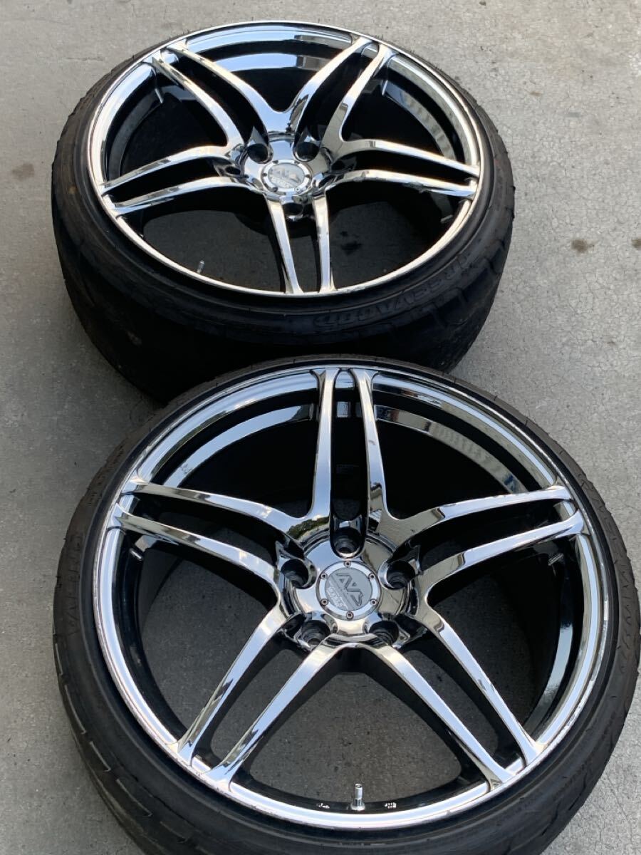 AVS model 5 18インチ 9j+40 メッキ 2本 当時物 希少 モデ5 PCD114 5H拍卖