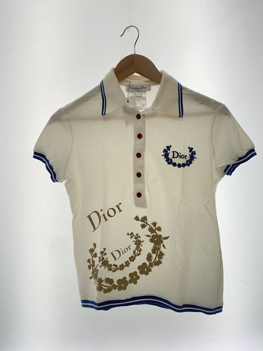 Christian Dior◆ポロシャツ/40/コットン/WHT/4A16155900//拍卖