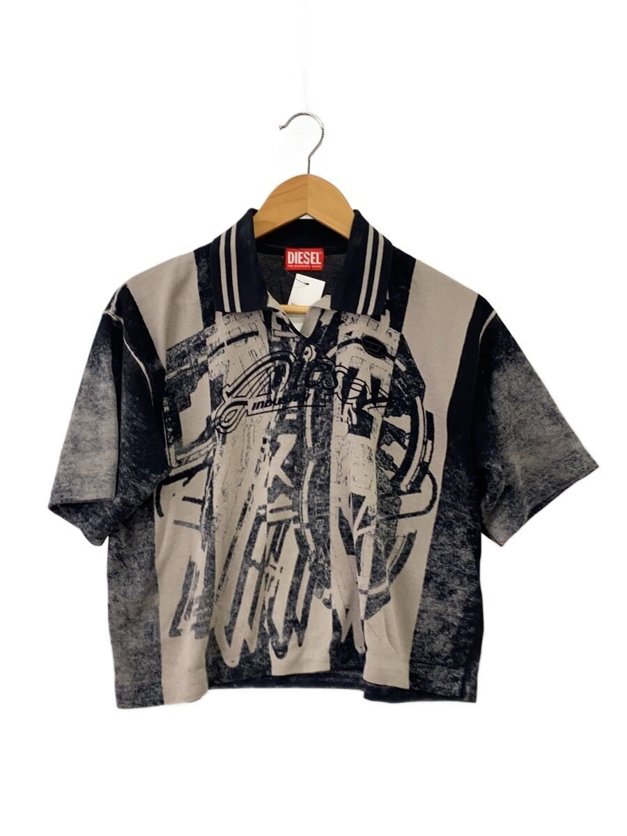 DIESEL◆ポロシャツ/XS/-/BLK/総柄/A19666//拍卖