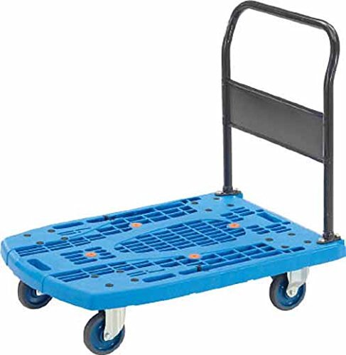 TRUSCO(トラスコ) 大型樹脂台車 カルティオビッグ ブルー 900x620 固定ハンドル MPK900B拍卖