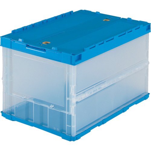 トラスコ中山(TRUSCO) 薄型折りたたみコンテナ 収納ケース 収納ボックス 2個ケース販売 530X365X65mm拍卖