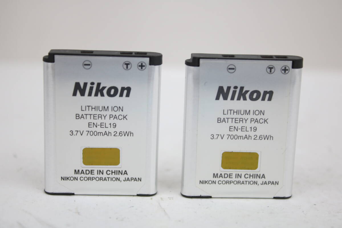 2点セット 純正品 Nikon EN-EL19 対応機種【CoolPix W150/W100/S7000/S6900/S33/A300】コンパクトデジタルカメラ用バッテリー拍卖