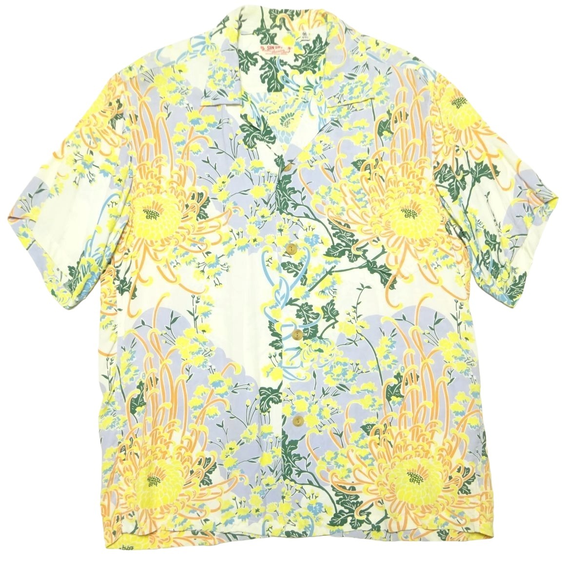 ★サンサーフ★アロハシャツM/ハワイアンシャツSUN SURF ROYAL FLOWER SS32714ロイヤルフラワー東洋エンタープライズ拍卖