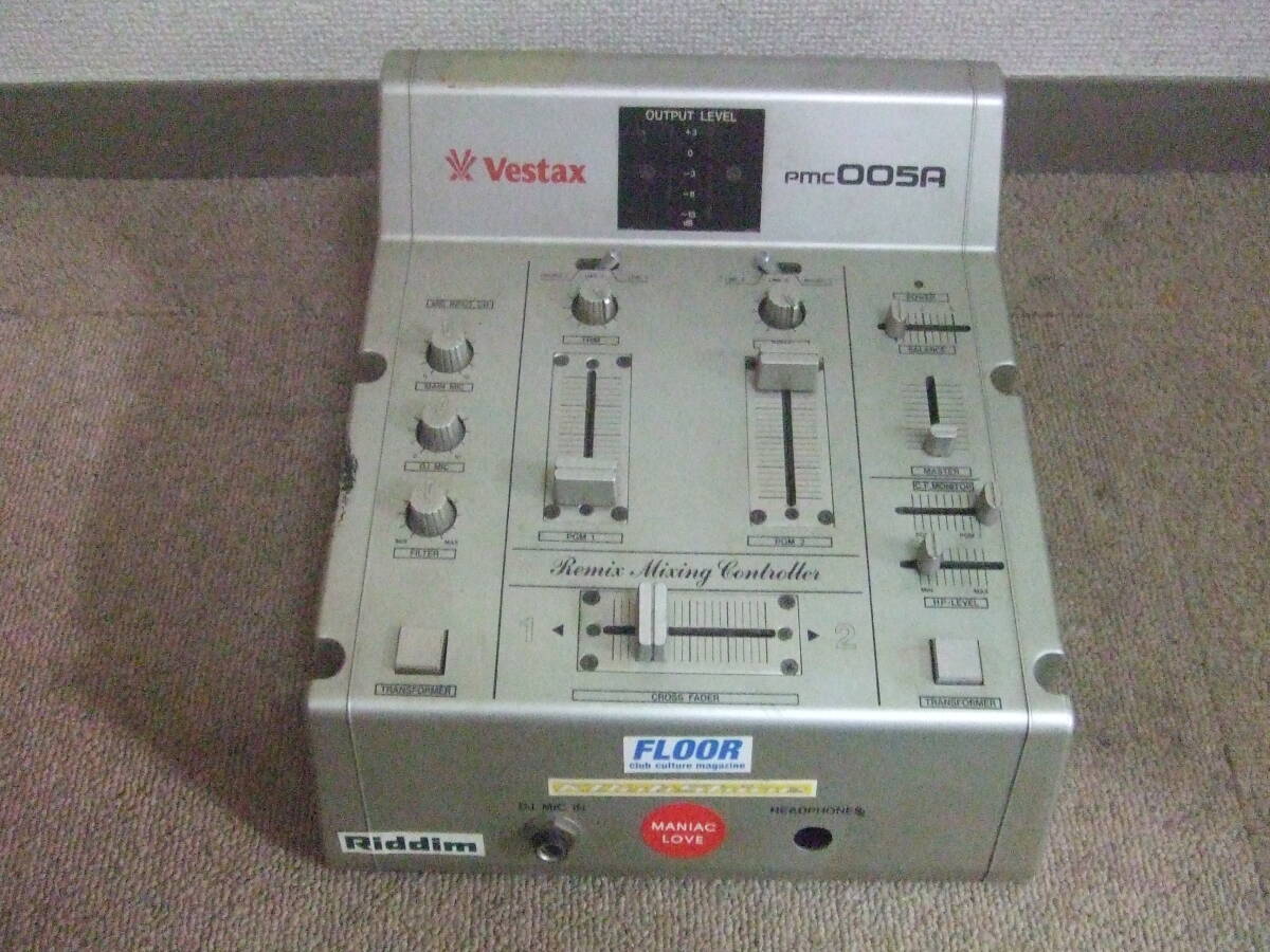 W627 VESTAX PMC005A PMC-005A DJミキサー ベスタクス 中古 本体 未確認 現状 ジャンク拍卖