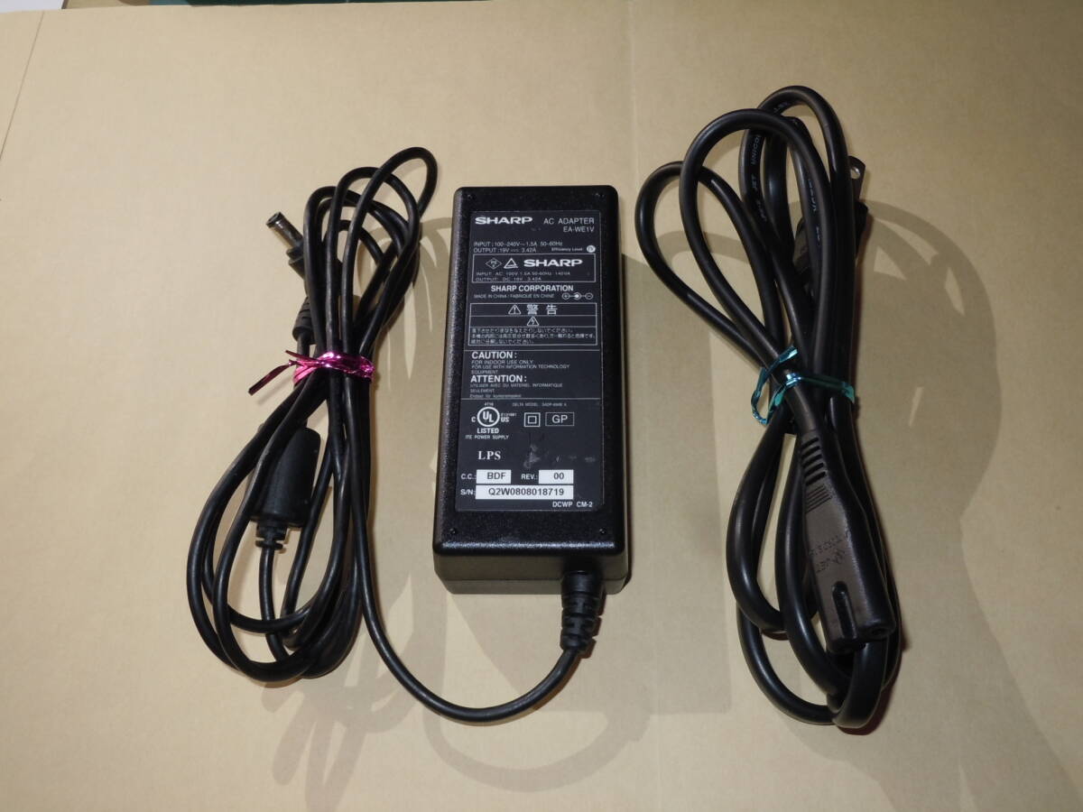 シャープ ACアダプター【EA-WE1V】19V/3.42A・・・◆中古動作品拍卖