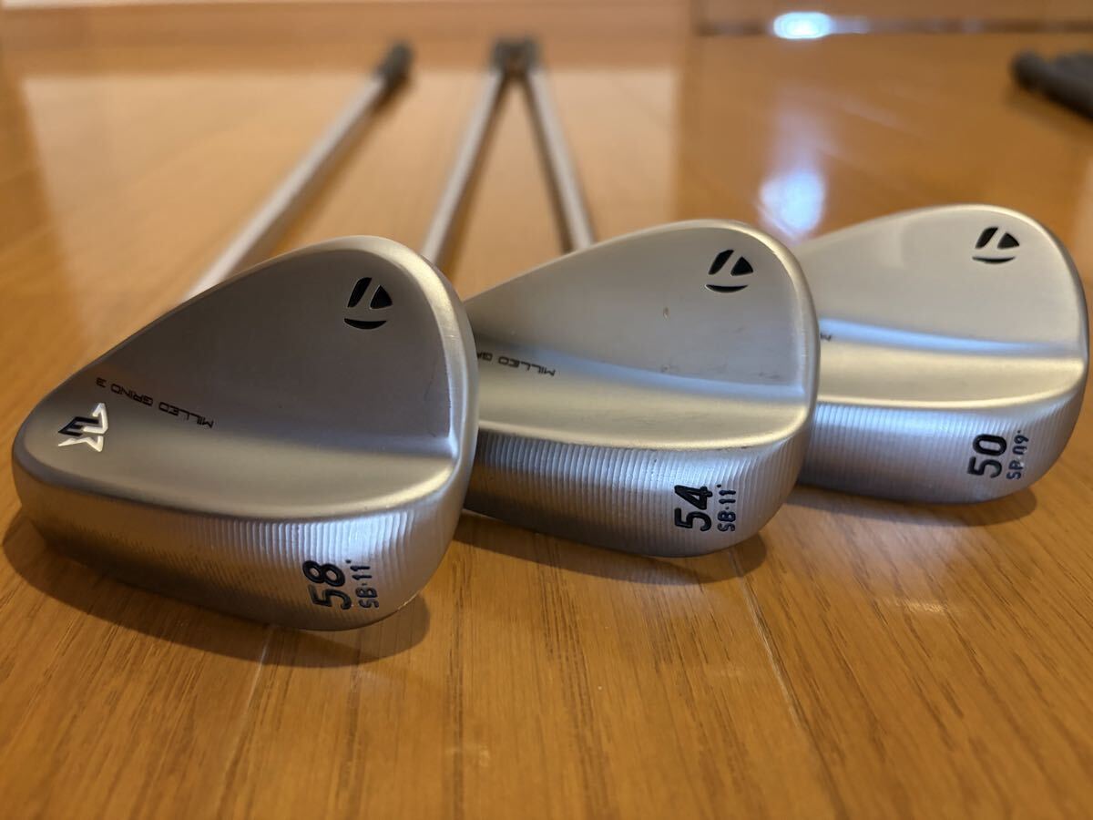 テーラーメイド MILLED GRIND 3 ウェッジ 50° 54° 58° 3本セット モーダス105S拍卖