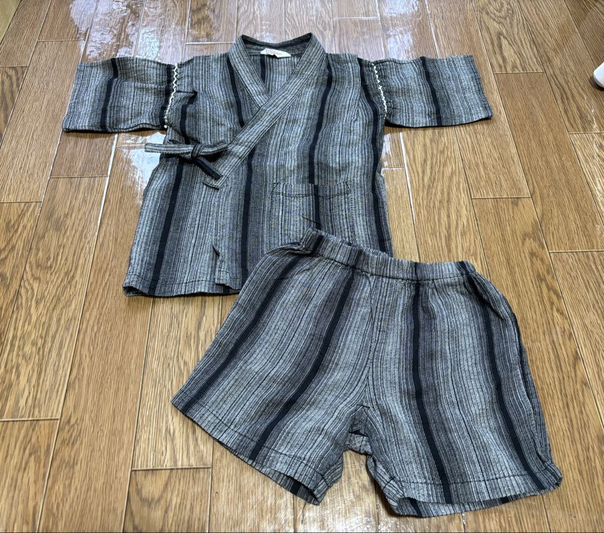 【TOMO】エルザ☆和柄甚平上下セット100☆ベビーキッズ浴衣着物子供服男の子女の子花火大会夏拍卖