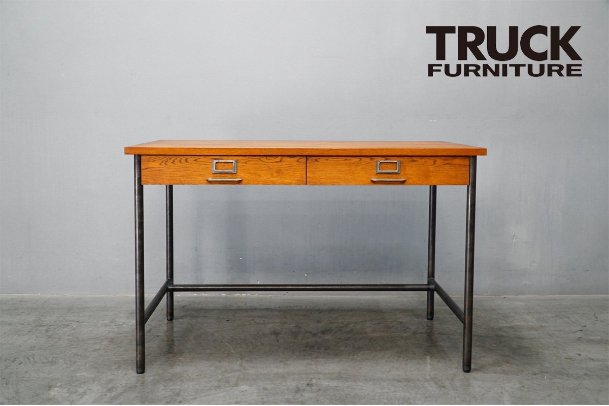 TRUCK furniture(トラックファニチャー) SUTTO DESK (スット デスク) 机 ナラ無垢材 スチール26.4万120619拍卖