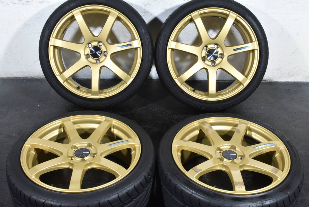 ☆売切☆ENKEI エンケイ PF07 18インチ☆PCD100 7.5J +48☆NITTO NEO-GEN☆215/40R18☆プリウス カローラツーリング 86 BRZ インプレッサ☆拍卖