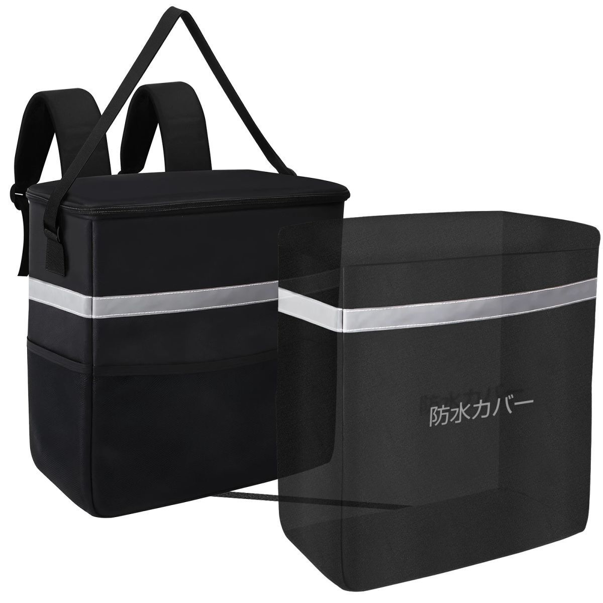 保温保冷バッグ 35L 防水 配達バッグ 宅配 専用防水カバー付き デリバリーバック 大容量 リュック 配達用 サバイバルシート付き HD-35L拍卖