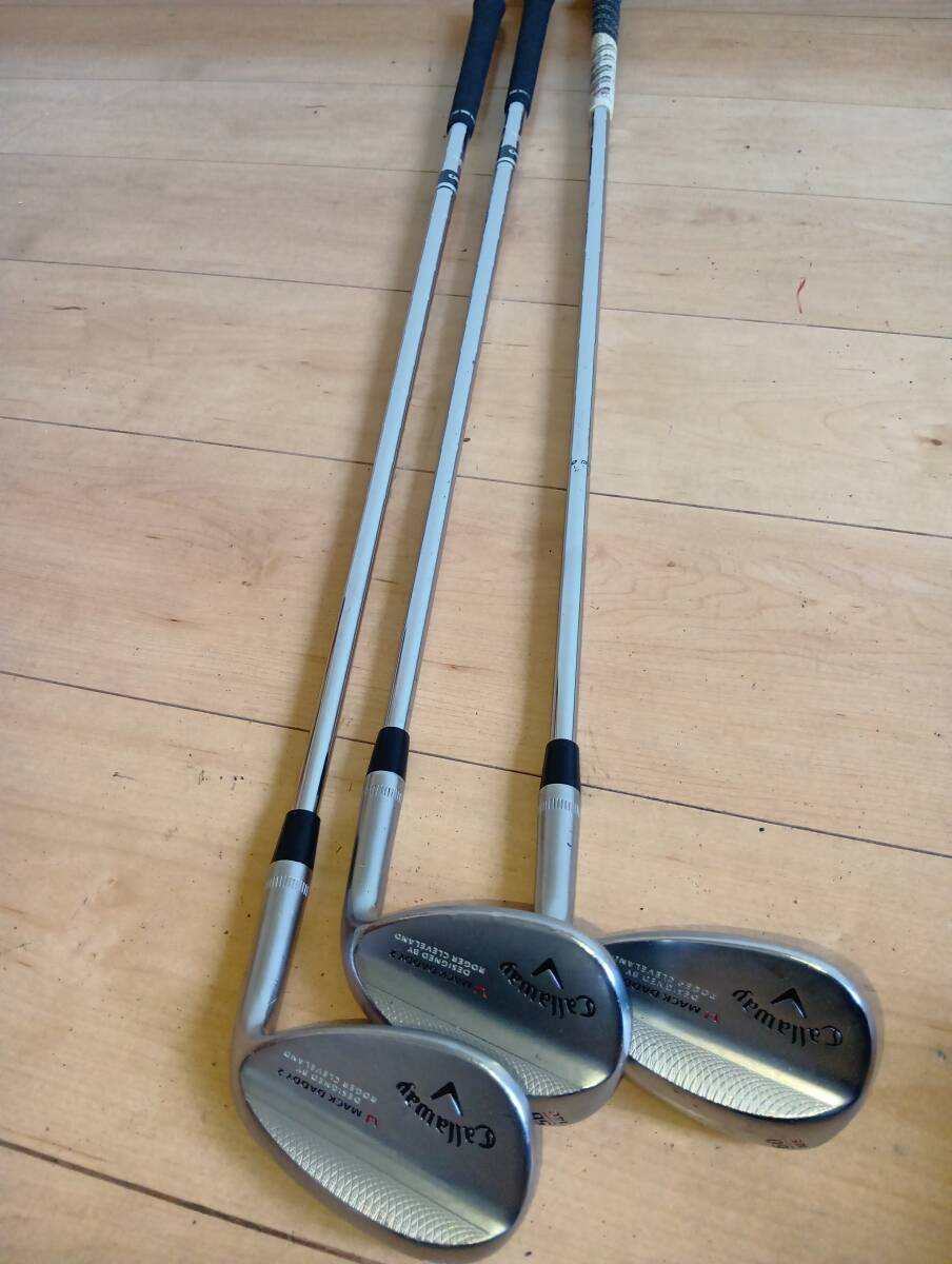キャロウェイ Callaway MACK DADDY2 ゴルフクラブ WG ウェッジ 3本セット 52 12S&56 14c&60 10S拍卖