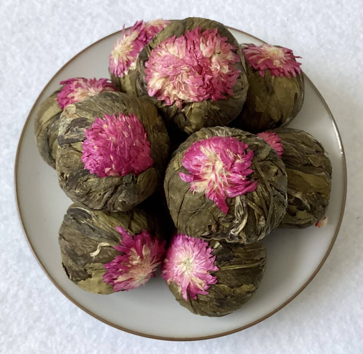 『出水芙蓉』10個 眺めて楽しい中国茶【工芸花茶】拍卖