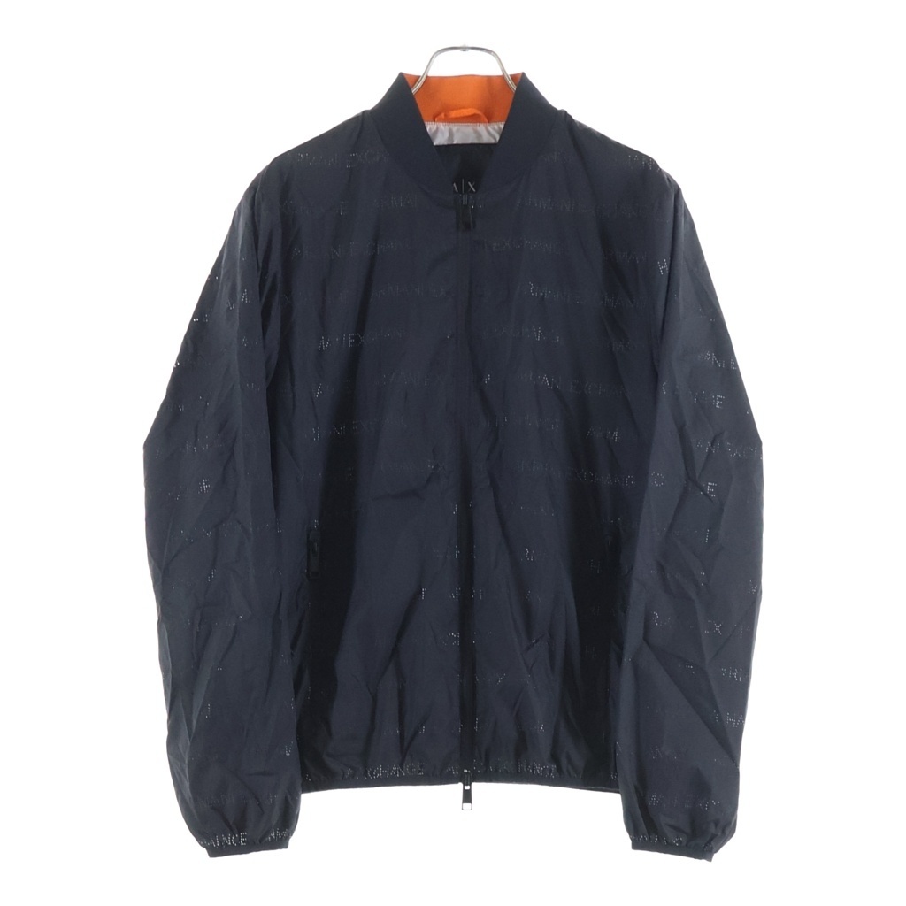 Armani Exchange アルマーニ エクスチェンジ 総柄 ジップアップ ブルゾン ジャケット ブラック 3GZB38 ZNE9Z拍卖