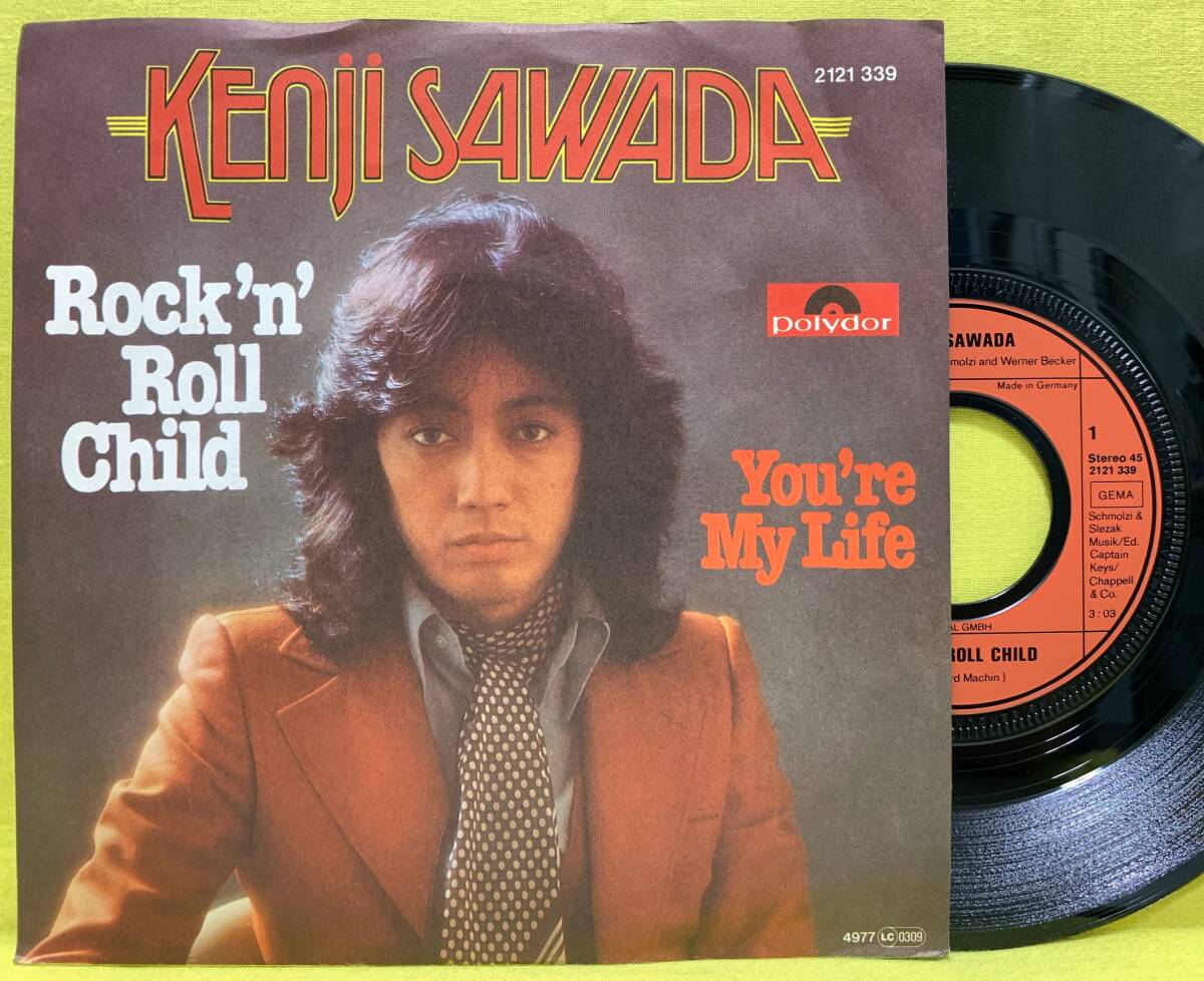 ■沢田研二■Rock'n Roll Child/You're My LIfe■'77 独盤■2121 339■Kenji Sawada■即決■邦楽■EP レコード■60708拍卖