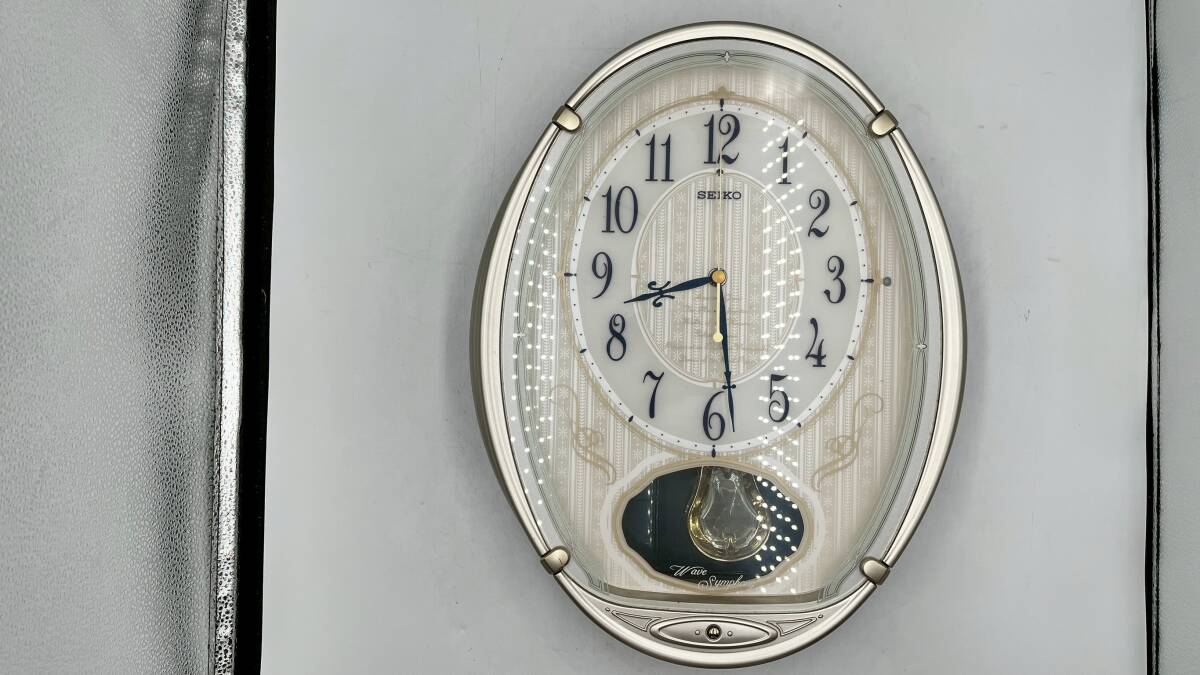★動作良好★SEIKO セイコー RADIO WAVE CONTROL 壁掛け時計 電波時計 AM222H★ 拍卖