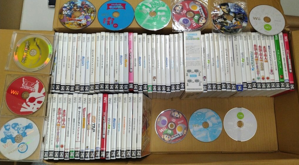 ●ジャンク品●Wiiソフトまとめて79点 ケース付67本 ディスクのみ 12枚●任天堂 ニンテンドーWii 79点セット 重複あり 動作未確認拍卖