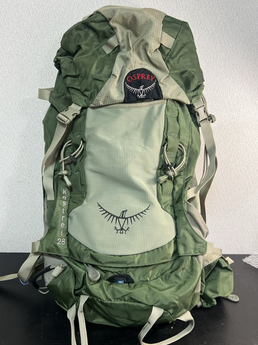 【美品】OSPREY ケストレル 28 グリーン オスプレー Kestrel 28 ザック バックパック リュック 登山 トレッキング拍卖
