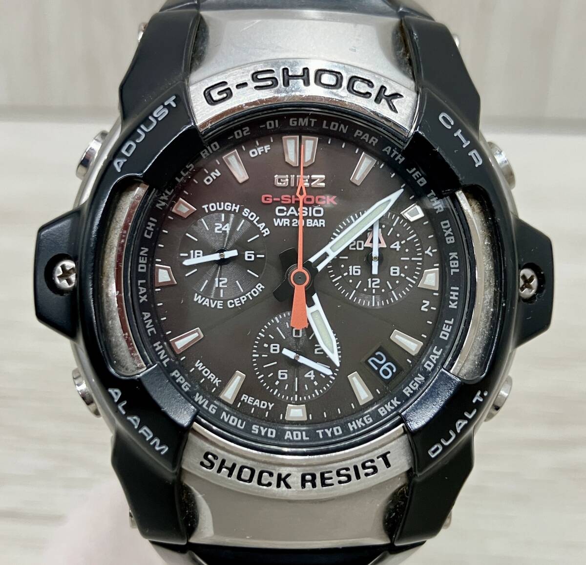 CASIO/G-SHOCK GIEZ GS-1000J 221B*** ソーラー電波 腕時計拍卖