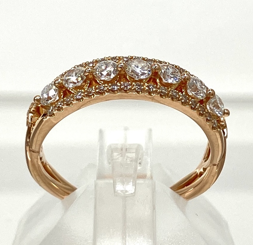 【新品仕上げ済】 STAR JEWERY スタージュエリー K18 ダイヤモンド 0.55ct リング 約11.5号 2.9g拍卖